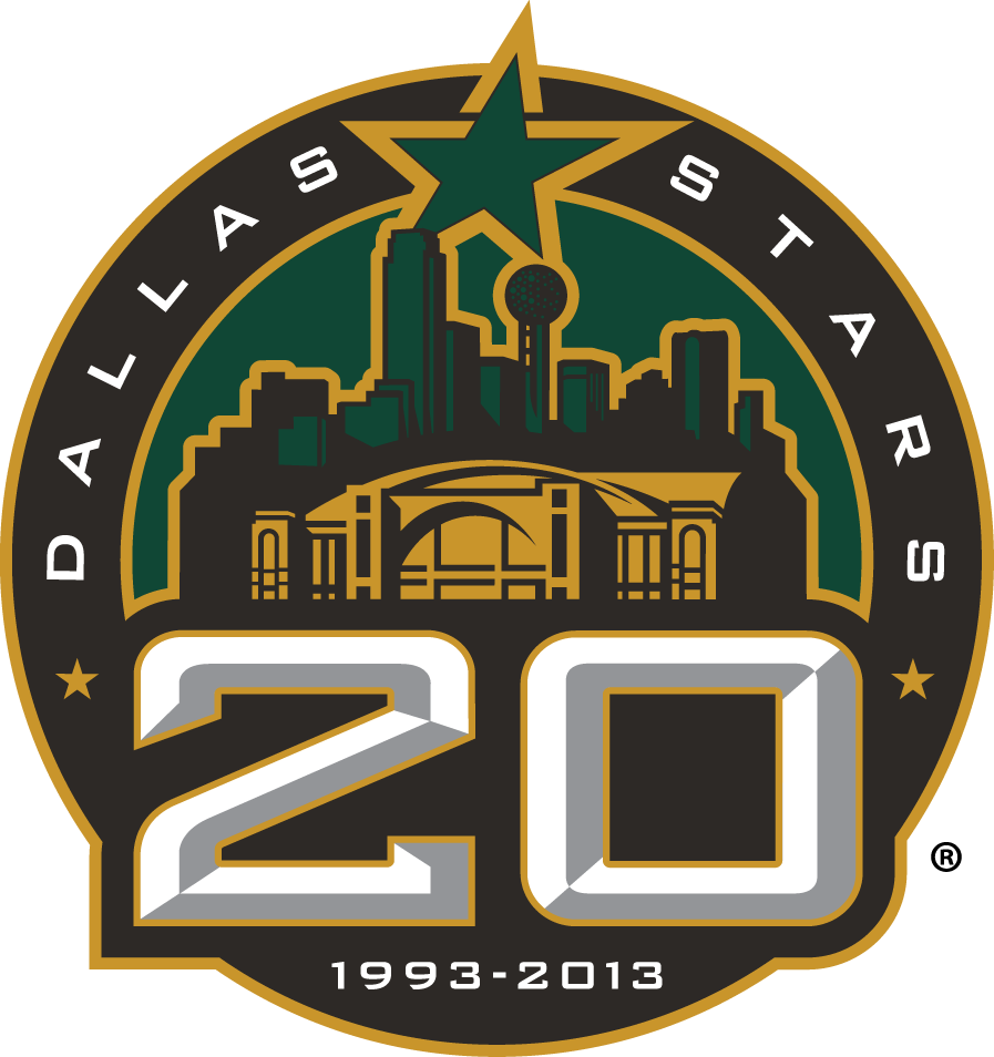 Dallas Stars 2013 Anniversary Logo iron on transfers for fabric
